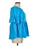 Assorted Brands Blue 3/4 Sleeve Blouse Size M - photo 4