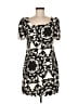 Leifnotes 100% Polyester Graphic Black Casual Dress Size 6 - photo 1