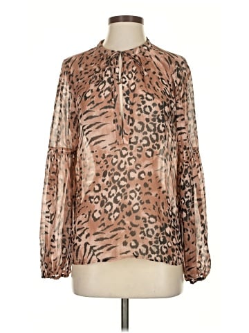 Paige Long Sleeve Silk Top (view 1)