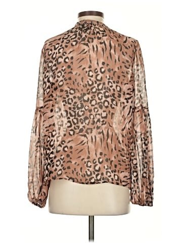 Paige Long Sleeve Silk Top (view 2)