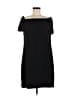 Charles Henry Solid Black Casual Dress Size L - photo 1