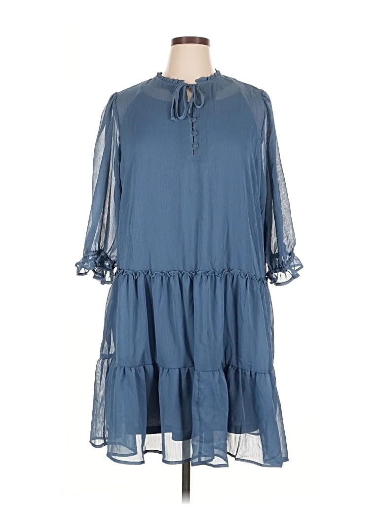 Pre-owned Rewind Casual Dress In Blue