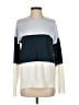 French Connection Color Block Blue Pullover Sweater Size S - photo 1