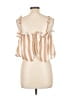 Caslon 100% Polyester Tan White Cardigan Size L - photo 2