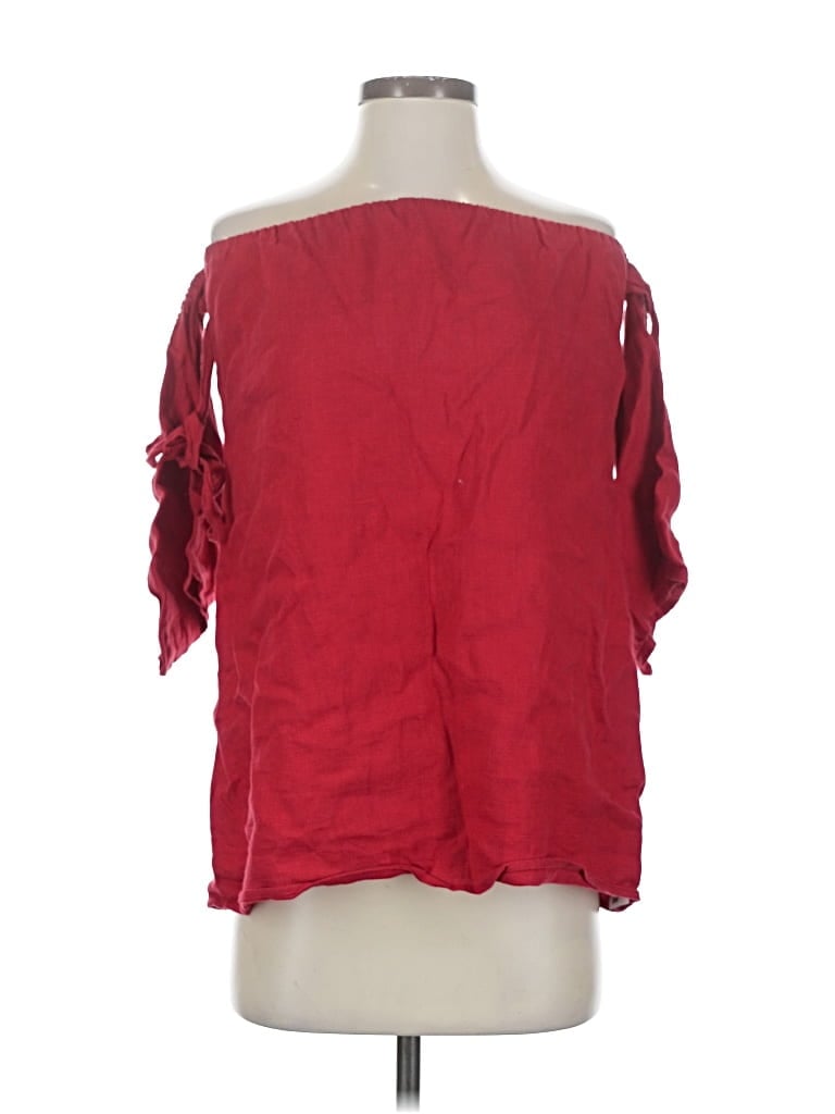 Pre-owned Reformation 3/4 Sleeve Blouse In Red