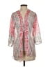 Unbranded 100% Polyester Pink Kimono Size S - photo 1
