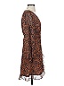 Gianni Bini 100% Polyester Animal Print Brown Cocktail Dress Size XS - photo 4