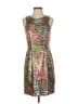 Jessica Simpson 100% Polyester Graphic Brown Cocktail Dress Size 4 - photo 1