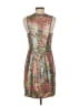 Jessica Simpson 100% Polyester Graphic Brown Cocktail Dress Size 4 - photo 2