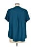 Torrid Teal Short Sleeve Blouse Size Med Plus (00) - photo 2