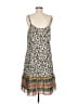 CAbi 100% Polyester Print Ivory Casual Dress Size M - photo 2