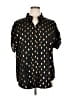 Shein Curve Polka Dots Gold Short Sleeve Blouse Size 16 Plus (2) - photo 1
