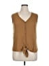 Daytrip Tan Sleeveless Blouse Size XL - photo 1