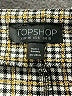 Topshop Houndstooth Gray Ivory Casual Skirt Size 6 - photo 3