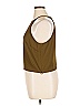 Worthington 100% Polyester Brown Sleeveless Blouse Size XL - photo 5