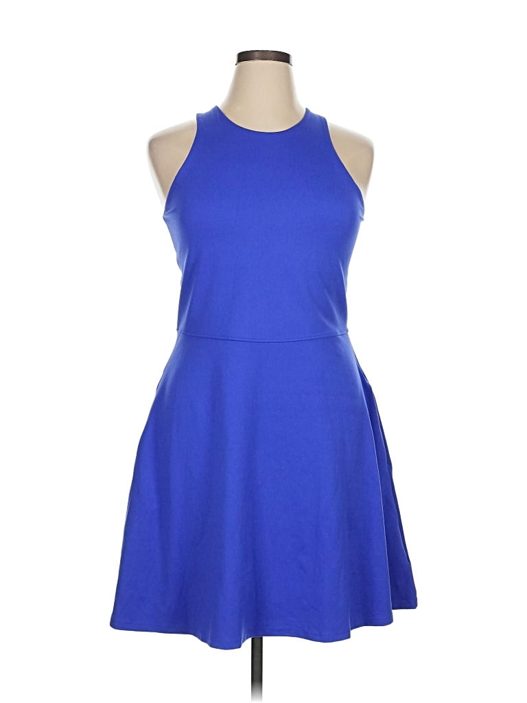 Pre-owned Athleta Cocktail Dress In Blue