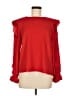 CeCe Red Long Sleeve Blouse Size M - photo 1