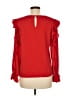 CeCe Red Long Sleeve Blouse Size M - photo 2