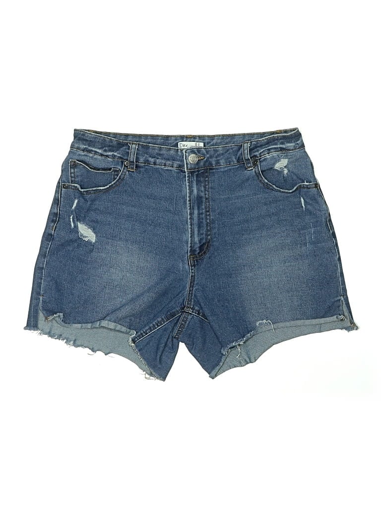 Pre-owned Dex Denim Shorts In Blue