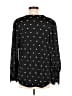 Ann Taylor Hearts Black Long Sleeve Blouse Size M - photo 2
