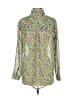 Lovers + Friends 100% Polyester Floral Green Long Sleeve Blouse Size XXS - photo 2