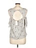 Everly Ivory Gray Sleeveless Blouse Size L - photo 2