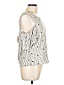 Everly Ivory Gray Sleeveless Blouse Size L - photo 4