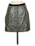 Tibi 100% Silk Metallic Silver Silk Skirt Size 4 - photo 2