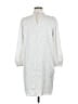 Ann Taylor 100% Polyester Silver Casual Dress Size M - photo 2