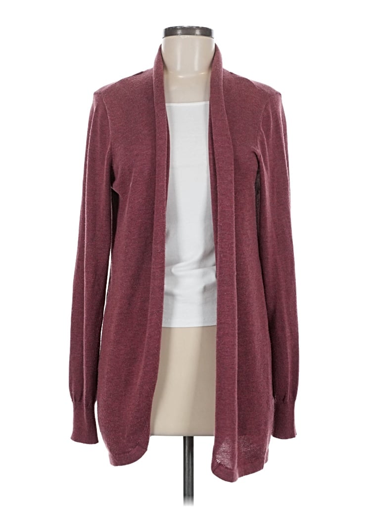 Pre-owned Ella Moss Cardigan Sweater In Burgundy