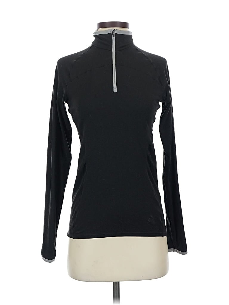 Pre-owned Russell Athletic Long Sleeve Top Black Turtleneck Tops