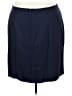 J.Crew Blue Wool Skirt Size 24 waist - photo 2
