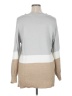 Lane Bryant 100% Acrylic Color Block Gray Pullover Sweater Size 14 - 16 Plus - photo 2