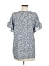 MICHAEL Michael Kors Silver Short Sleeve Blouse Size M - photo 2