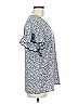 MICHAEL Michael Kors Silver Short Sleeve Blouse Size M - photo 4