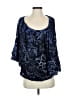 Parker Blue 3/4 Sleeve Blouse Size S - photo 1
