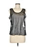 ORGANIC by John Patrick 100% Polyester Black Sleeveless Blouse Size M - photo 1