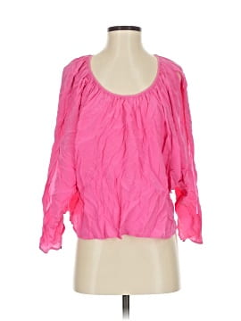 Jay Godfrey 3/4 Sleeve Silk Top