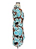 Babaton 100% Polyester Print Blue Casual Dress Size XXS - photo 4