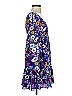 BCBGeneration 100% Polyester Print Blue Casual Dress Size 0 - photo 4