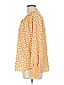Pleione 100% Polyester Yellow Long Sleeve Blouse Size L - photo 5