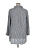 Solitaire Stripes Silver 3/4 Sleeve Blouse Size 1X - photo 2