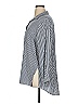 Solitaire Stripes Silver 3/4 Sleeve Blouse Size 1X - photo 5
