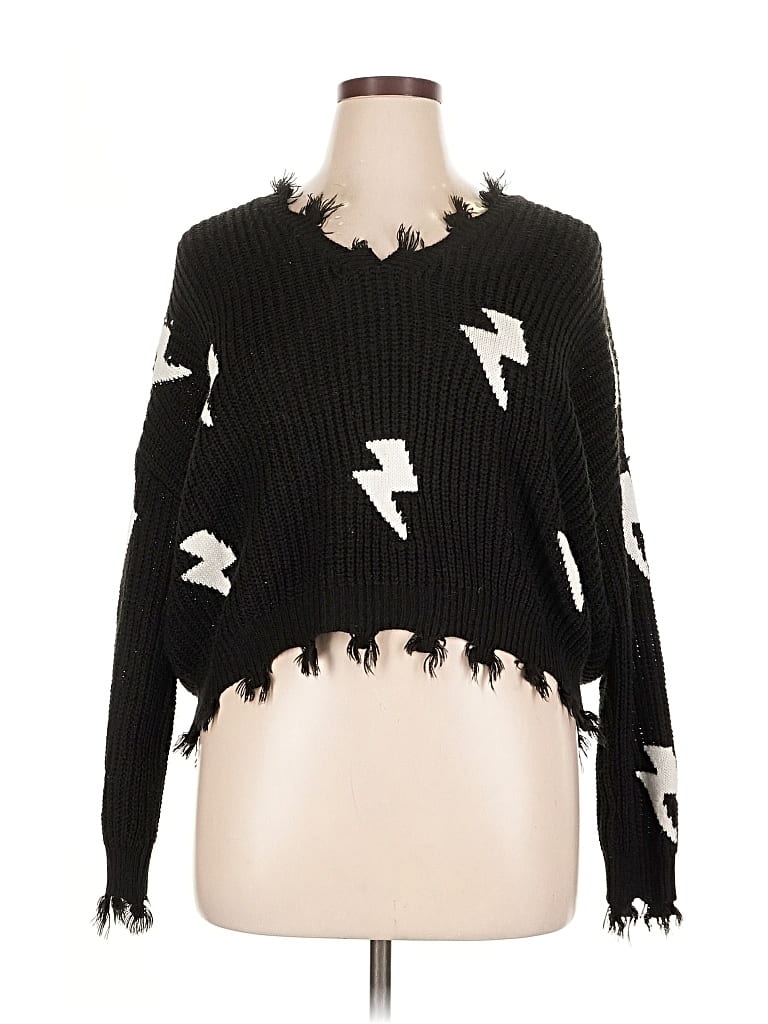 Pre-owned No Boundaries Pullover Sweater In Black