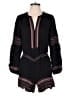 Ann Taylor LOFT Chevron-herringbone Black Romper Size XS - photo 1