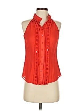 Catherine Malandrino Sleeveless Button Down Shirt