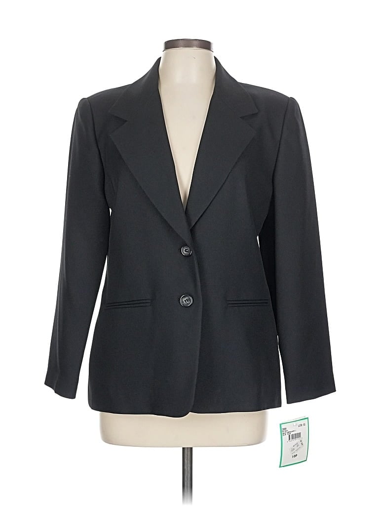 Leslie Fay Blazer Jacket In Black