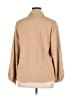 Khaadi 100% Polyester Polka Dots Tan Long Sleeve Blouse Size L - photo 2
