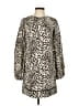 LDT Animal Print Ivory Tan Casual Dress Size 0 - photo 1