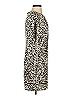 LDT Animal Print Ivory Tan Casual Dress Size 0 - photo 4